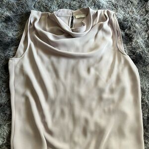Aritzia light pink cowl neck blouse